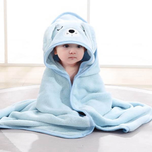 Cartoon Baby Bath Towel Elephant Style Swaddle Baby Newborn Blanket - Image 4