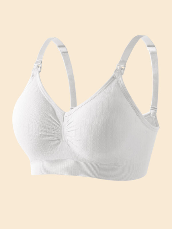 High Quality Single Handed Front Buckle Nursing Bra Breathable Women Breastfeeding Underwear Seamless Maternity Bra Push Up - Image 12