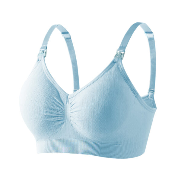 High Quality Single Handed Front Buckle Nursing Bra Breathable Women Breastfeeding Underwear Seamless Maternity Bra Push Up - Image 14