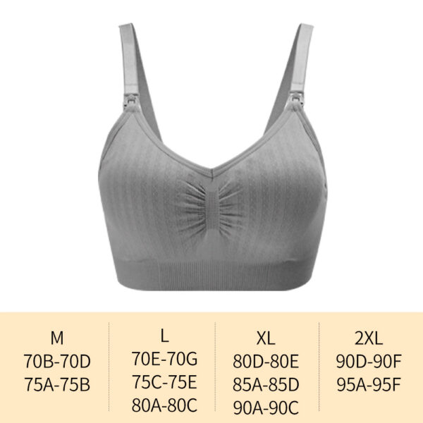 High Quality Single Handed Front Buckle Nursing Bra Breathable Women Breastfeeding Underwear Seamless Maternity Bra Push Up - Image 3