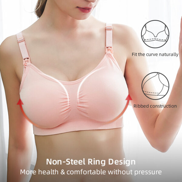 High Quality Plus Size Nursing Bra Breathable Women Breastfeeding Underwear Seamless Maternity Bra Push Up - Image 3