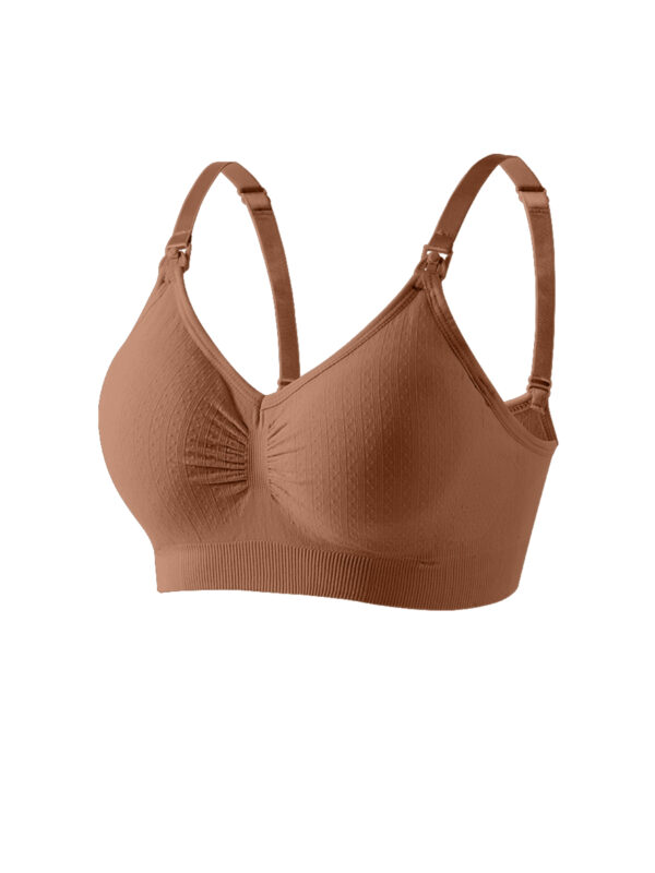 High Quality Single Handed Front Buckle Nursing Bra Breathable Women Breastfeeding Underwear Seamless Maternity Bra Push Up - Image 4