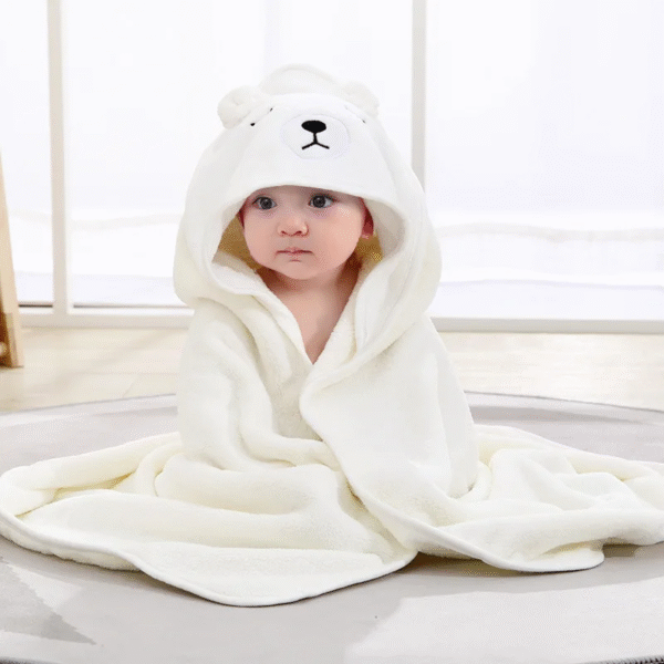 Cartoon Baby Bath Towel Elephant Style Swaddle Baby Newborn Blanket - Image 2
