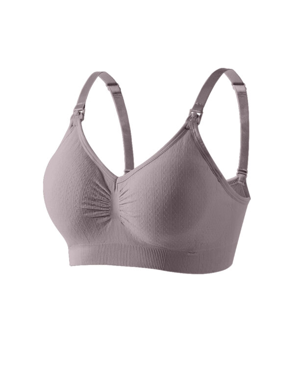 High Quality Single Handed Front Buckle Nursing Bra Breathable Women Breastfeeding Underwear Seamless Maternity Bra Push Up - Image 5